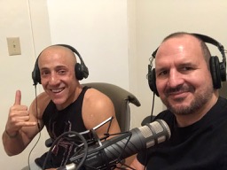 Kevin Hines with Vittorio Anastasio in podcast interview.  